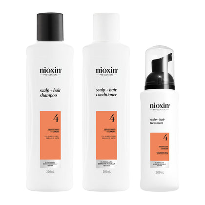 Wella Nioxin System 4 Kit – Για Χρωματισμένα Μαλλιά με Προχωρημένη Αραίωση