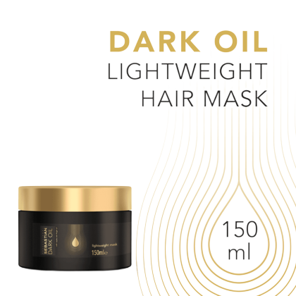 Wella Sebastian Professional Dark Oil Lightweight Hair Mask 150ml – Μάσκα Ενυδάτωσης & Λάμψης